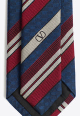 Valentino Striped Silk Tie Multicolor 6Y2EV194RYG QRQ