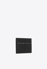 Valentino Rockstud Grained Leather Cardholder Black 6Y2P0V18PDX 0NO