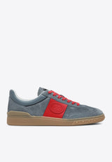 Valentino Upvillage Low-Top Suede Sneakers Gray 6Y2S0H77LAL/Q_VALE-RJD