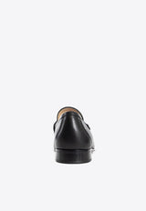Valentino VLogo Signature Leather Loafers Black 6Y2S0J68MIL 0NO