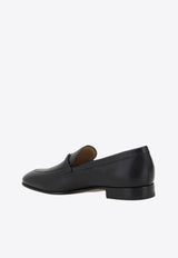 Valentino VLogo Leather Loafers Black 6Y2S0J83ZWD 0NO