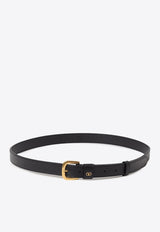 Valentino VLogo Leather Belt Black 6Y2T0SD7DHP 0NO