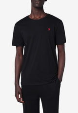 Polo Ralph Lauren Logo Embroidered T-shirt Black 710680785001CO/R_POLOR-BLK