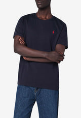 Polo Ralph Lauren Logo Embroidered T-shirt Blue 710680785004CO/R_POLOR-IN