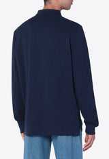 Polo Ralph Lauren Long-Sleeved Logo Polo T-shirt Blue 710680790046CO/R_POLOR-NN