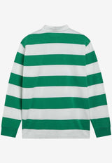 Polo Ralph Lauren Striped Long-Sleeved Rugby Polo T-shirt Green 710717116502CO/S_POLOR-BC
