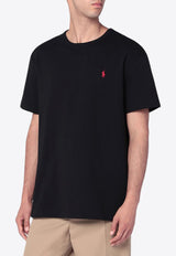 Polo Ralph Lauren Logo Embroidered T-shirt Black 710811284001CO/R_POLOR-PB