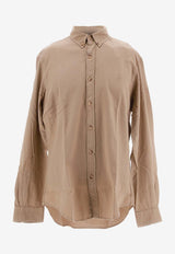 Polo Ralph Lauren Logo Embroidered Long-Sleeved Shirt Brown 710837297_000_007
