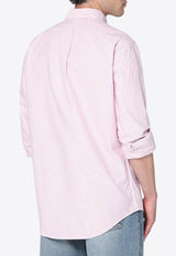 Polo Ralph Lauren Striped Logo Oxford Shirt Pink 710953704009CO/R_POLOR-AB