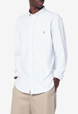 Polo Ralph Lauren Striped Long-Sleeved Oxford Shirt White 710953710008CO/R_POLOR-SW