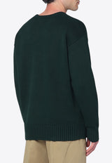 Polo Ralph Lauren Inlaid Logo Crewneck Sweater Dark Green 710970290001CO/R_POLOR-CG