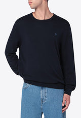 Polo Ralph Lauren Logo Embroidered Sweatshirt Navy 710973589004CO/R_POLOR-HN