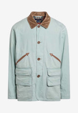 Polo Ralph Lauren Canvas Button-Up Jacket Green 710P02026001CO/S_POLOR-FM