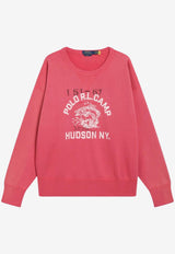 Polo Ralph Lauren Printed Crewneck Sweatshirt Red 710P05436001CO/S_POLOR-NR