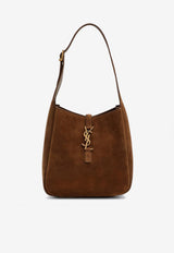Saint Laurent Small Le 5 À 7 Suede Shoulder Bag Brown 7139381U80W/R_YSL-2916