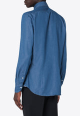 XACUS Denim Long-Sleeved Shirt Blue 722ML91118/R_XACUS-002