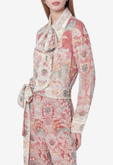 Zimmermann Rebellion Printed Lavallière Shirt Multicolor 7254TC261VI/S_ZIMM-RF