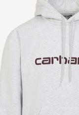 Embroidered-Logo Hooded Sweatshirt