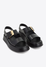 Leather Flatform Sandals