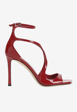 Jimmy Choo Azia 95 Leather Heeled Sandals Red