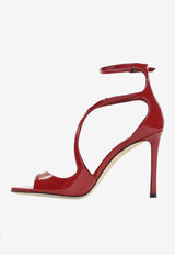 Jimmy Choo Azia 95 Leather Heeled Sandals Red