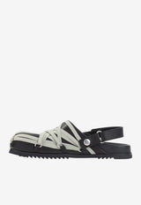 Megalace Leather Mules Granola