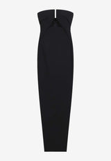 Prong Cut-Out Strapless Maxi Dress