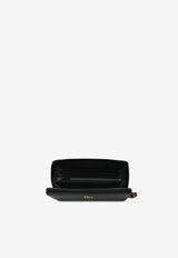 Gucci Double G Zip-Around Leather Wallet Black 739499AABXM/Q_GUC-1000