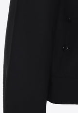 Wool-Blend Twisted Cardigan