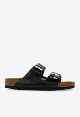 Birkenstock Arizona Double-Strap Slides Black 1005291 0-PATENT BLACK