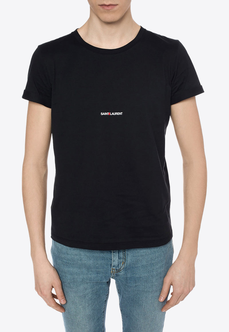 Saint Laurent Rive Gauche Logo T-shirt Black 464572 YB2DQ-1000