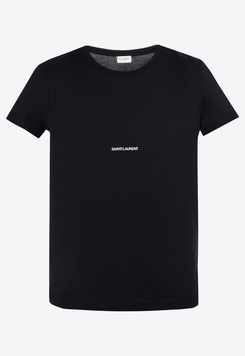 Saint Laurent Rive Gauche Logo T-shirt Black 464572 YB2DQ-1000