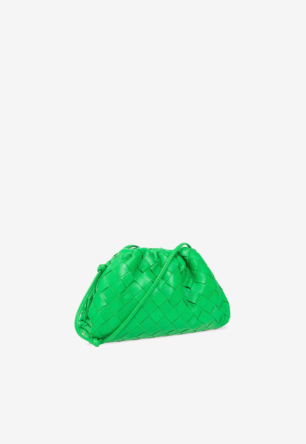 Bottega Veneta Mini Pouch Bag in Intrecciato Leather 585852 VCPP1-3722 Parakeet