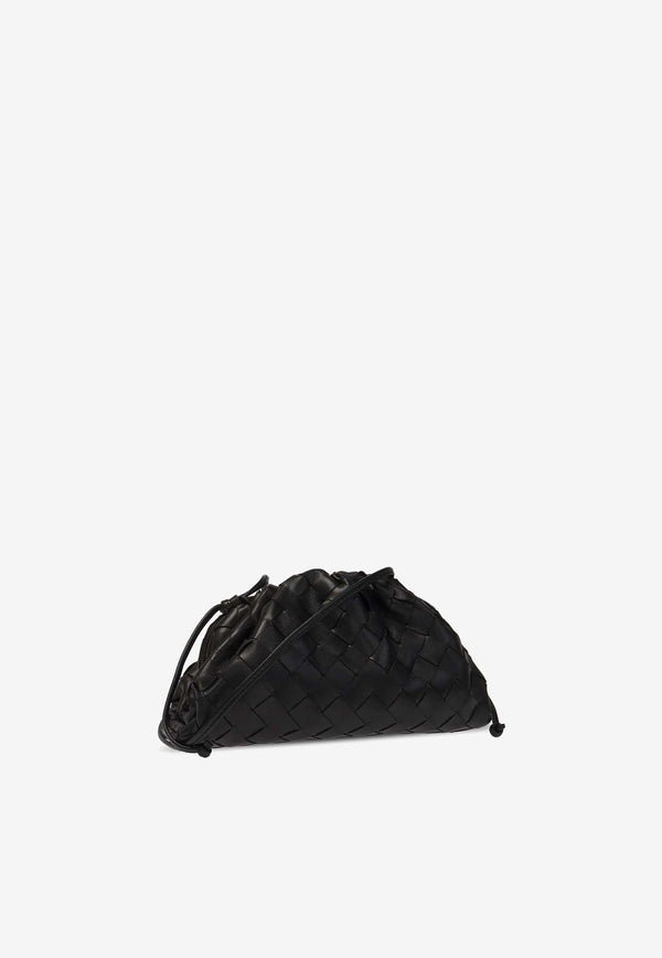 Bottega Veneta Mini Pouch Bag in Intrecciato Leather 585852 VCPP1-8803 Black