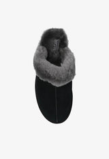 UGG Scuffette II Suede Slippers Black 1106872 0-BCGR