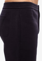 Giorgio Armani Straight-Leg Double-Jersey Pants 3GSP54 SJSXZ-UBVN