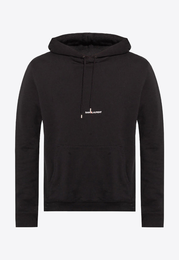 Saint Laurent Rive Gauche Hooded Sweatshirt 677259 YB2PG-1000 Black