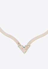 Bottega Veneta Signature Point Necklace Silver 707899 V5081-3708