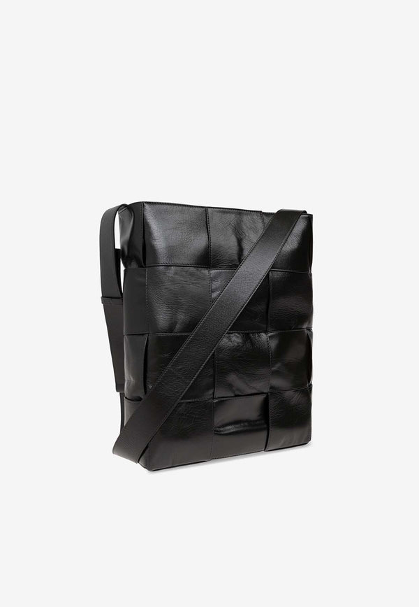 Bottega Veneta Arco Intreccio Slouchy Leather Crossbody Bags Dark Green 729551 VCQ71-3009