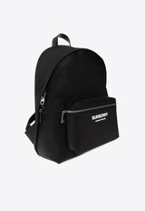 Logo Print Nylon Backpack