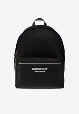 Logo Print Nylon Backpack