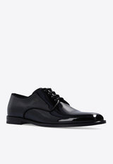 Dolce & Gabbana Patent Leather Derby Shoes Black A10597 AX651-80999