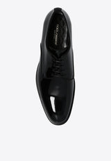 Dolce & Gabbana Patent Leather Derby Shoes Black A10597 AX651-80999