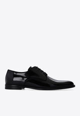 Dolce & Gabbana Patent Leather Derby Shoes Black A10597 AX651-80999