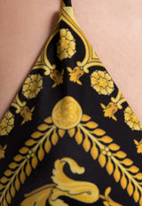 Versace Barocco Print Halterneck Bikini Top Multicolour ABD08006 A232992-A7900
