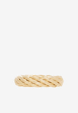 Bottega Veneta Twisted Cord Ring Gold 699451 VAHU0-8120