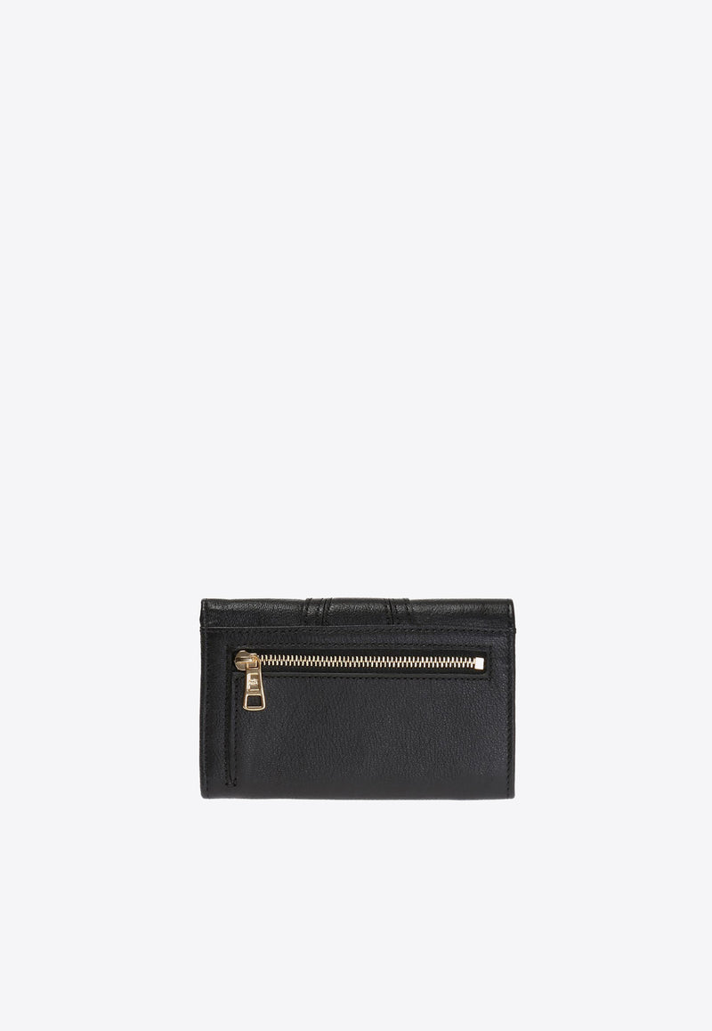 See By Chloé Hana Compact Leather Wallet Black 9P7783 P305-001