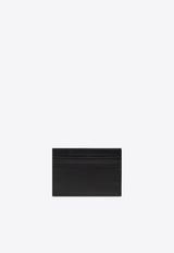Raised Logo Calf Leather Cardholder