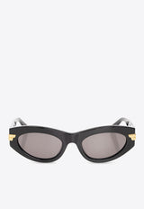 Bottega Veneta Classic Oval Sunglasses Gray 720354 V2330-1049