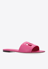 Bianca Logo Leather Slides